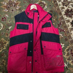 dsquared2 red/black vest puffer brand new medium Italy